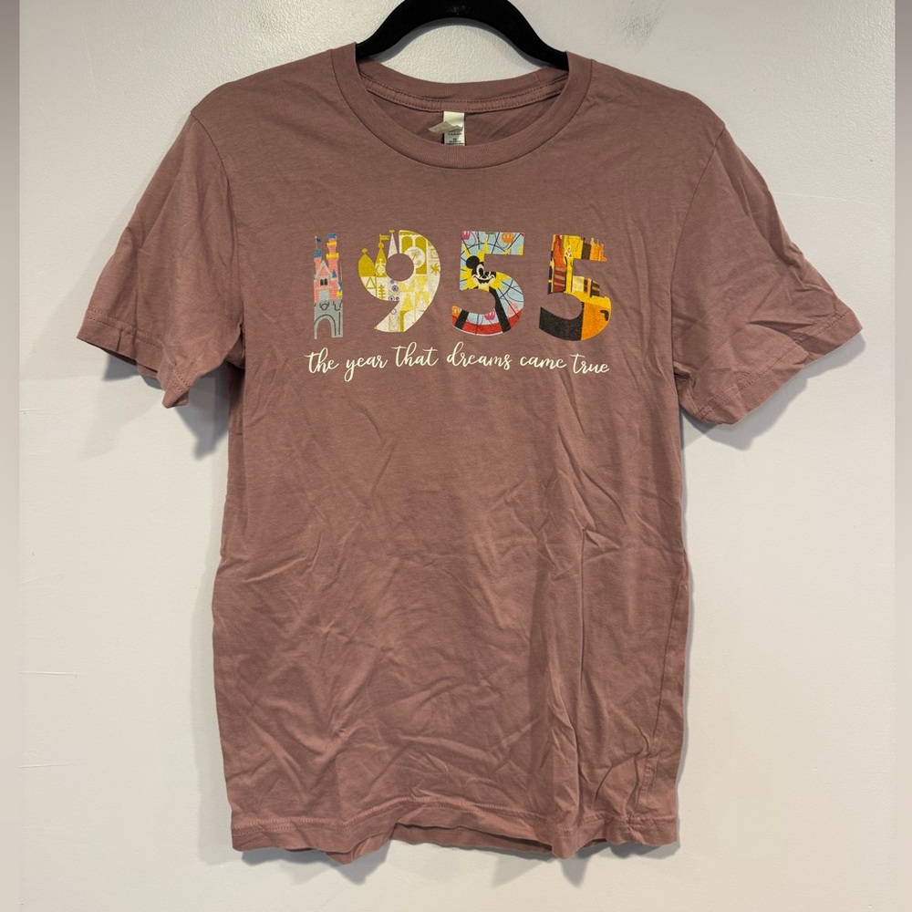 Pink‎ 1955 Small World California Adventure Disneyland Bella Canvas Tee Small